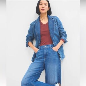 GAP Relaxed Denim Blazer. XXL NWT.